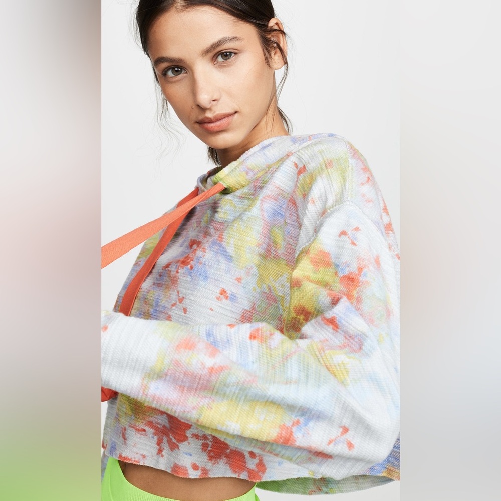 Free People Blue Thinkin About You Hoodie in Sky Combo. NWT. Size XS